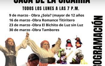 Programación Marzo 2026 Casa de la cigarra
