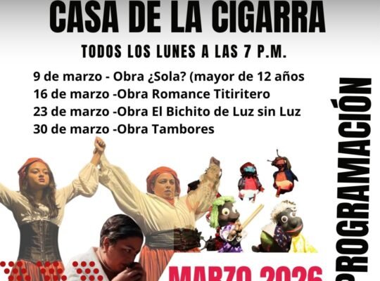 Programación Casa de la Cigarra Marzo 2016