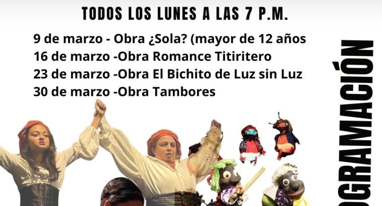 Programación Casa de la Cigarra Marzo 2016